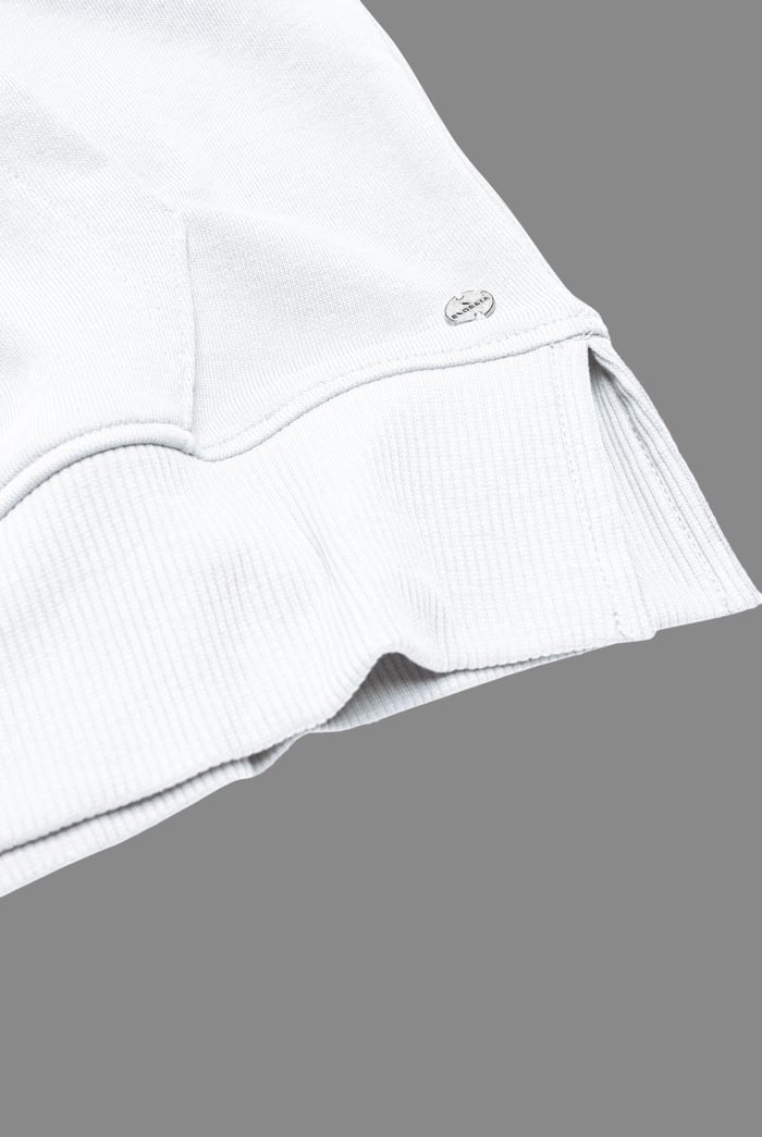 Sleeveless Raw Edge Hoodie