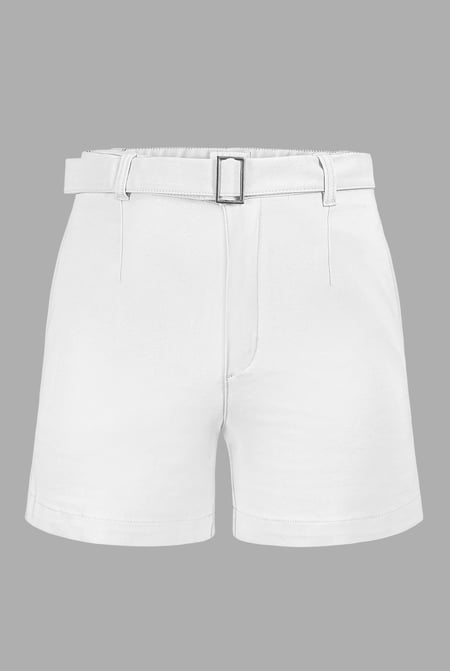 Green Belted Tailored Shorts
