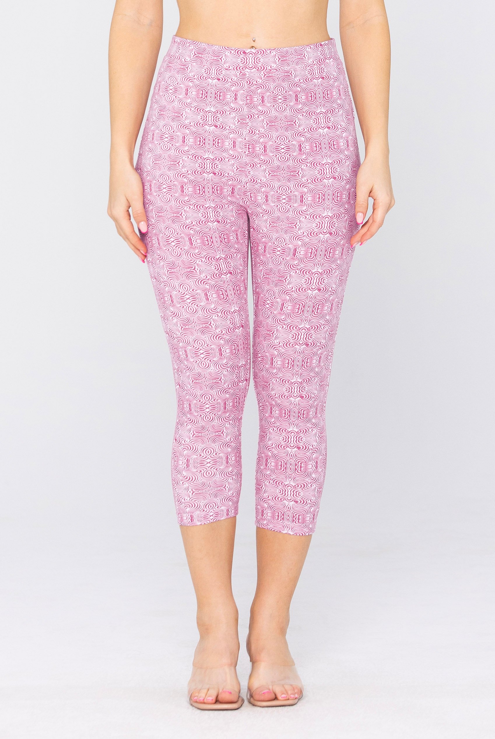 Bee Printed Cropped Leggings
