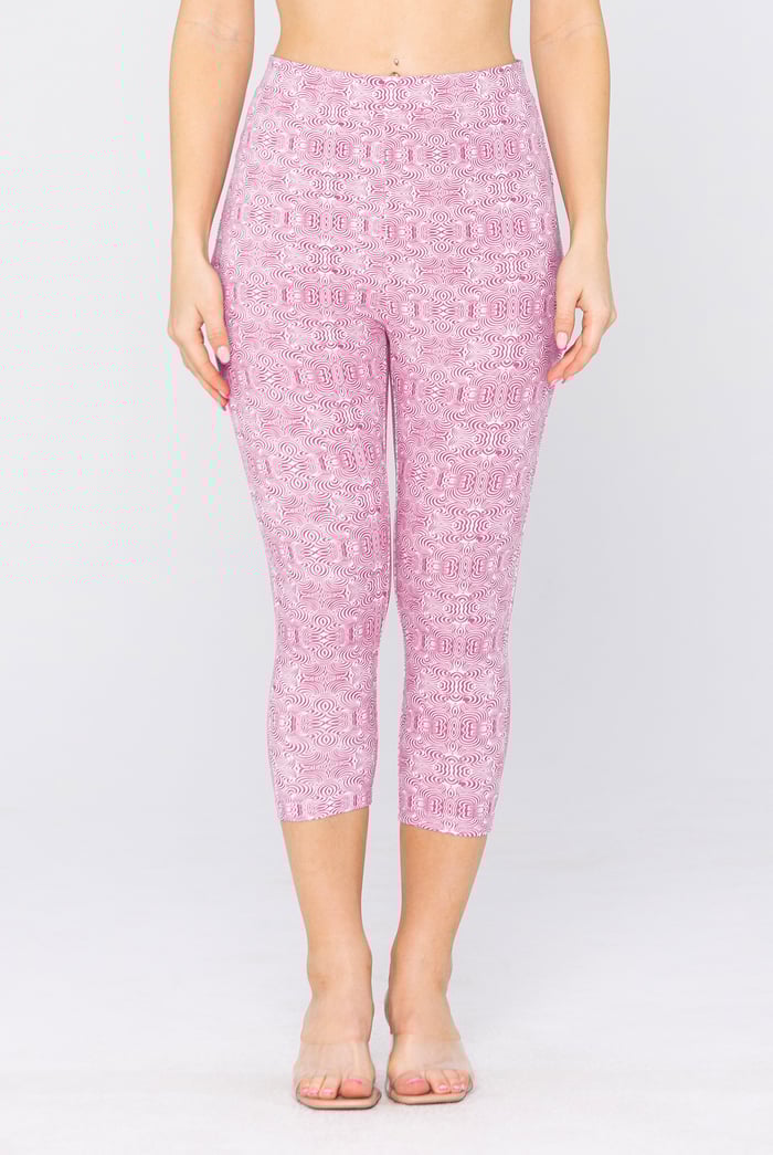 Bee Printed Cropped Leggings