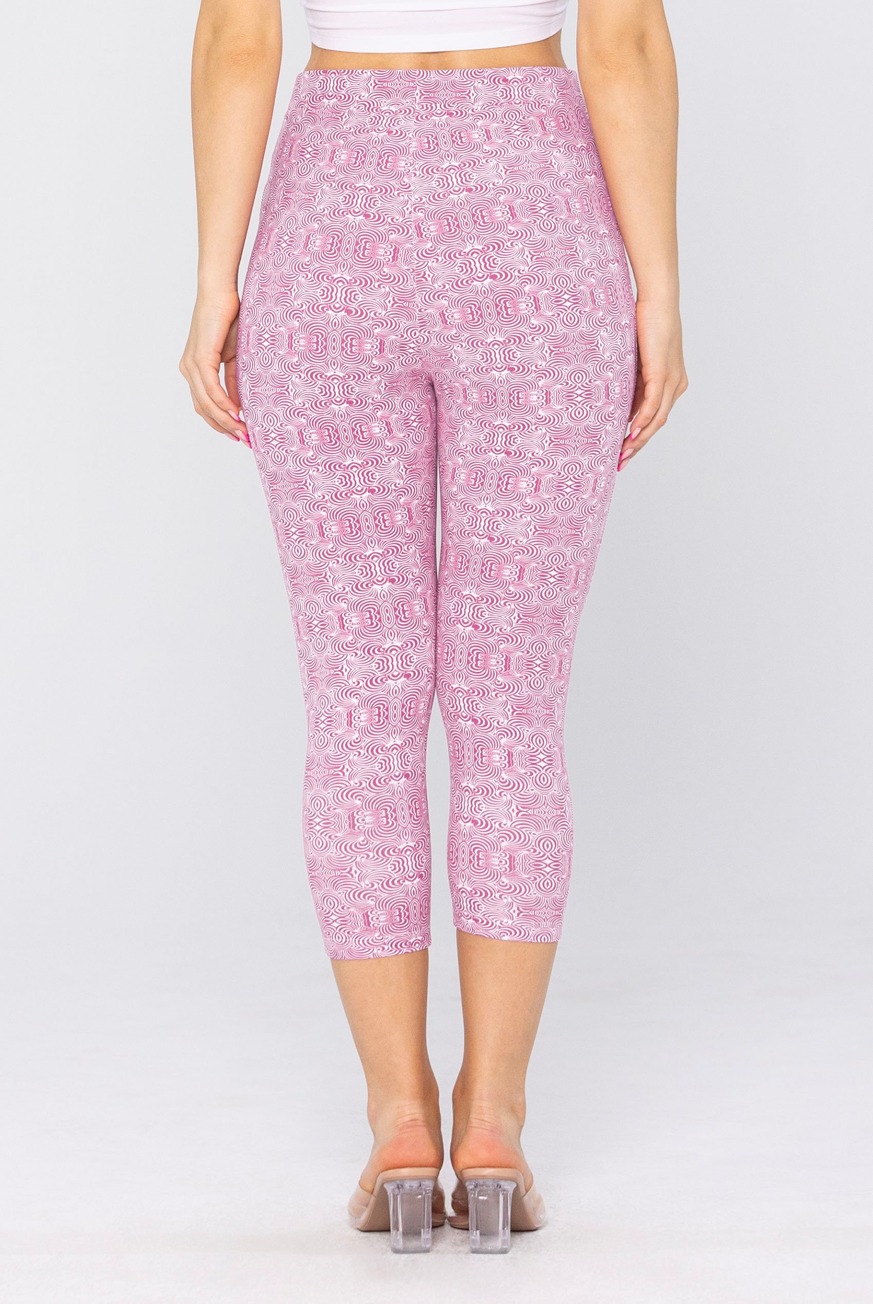 Bee Printed Cropped Leggings