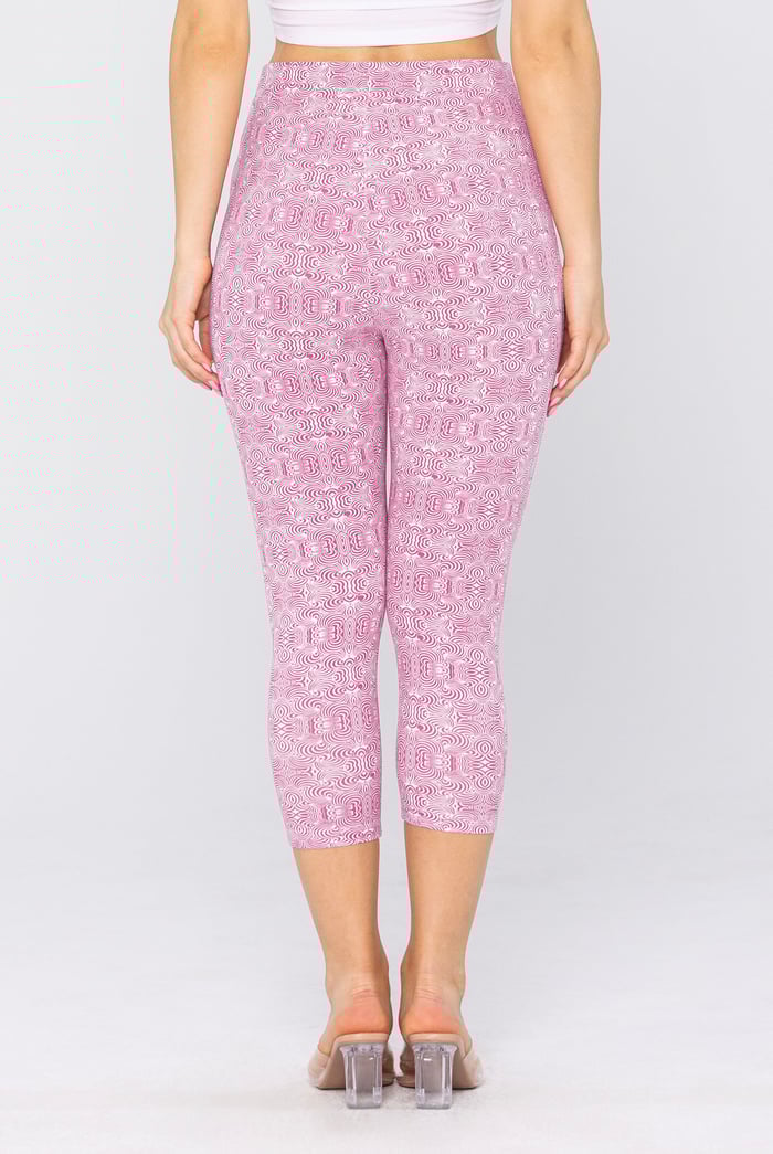 Bee Printed Cropped Leggings
