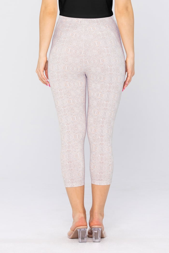 Bee Printed Cropped Leggings