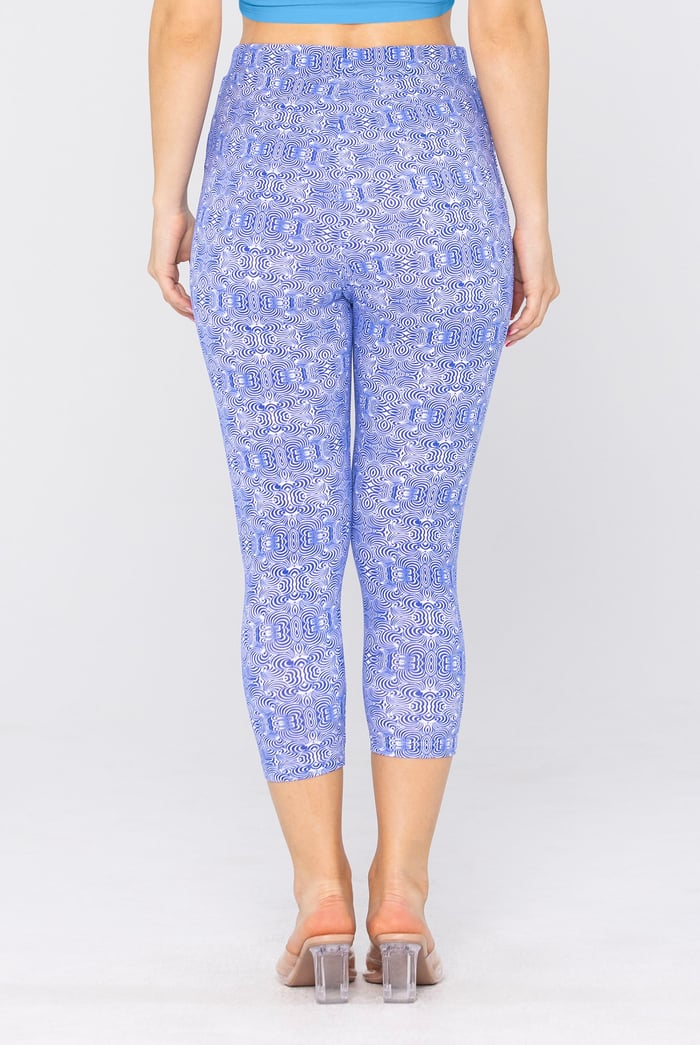 Bee Printed Cropped Leggings