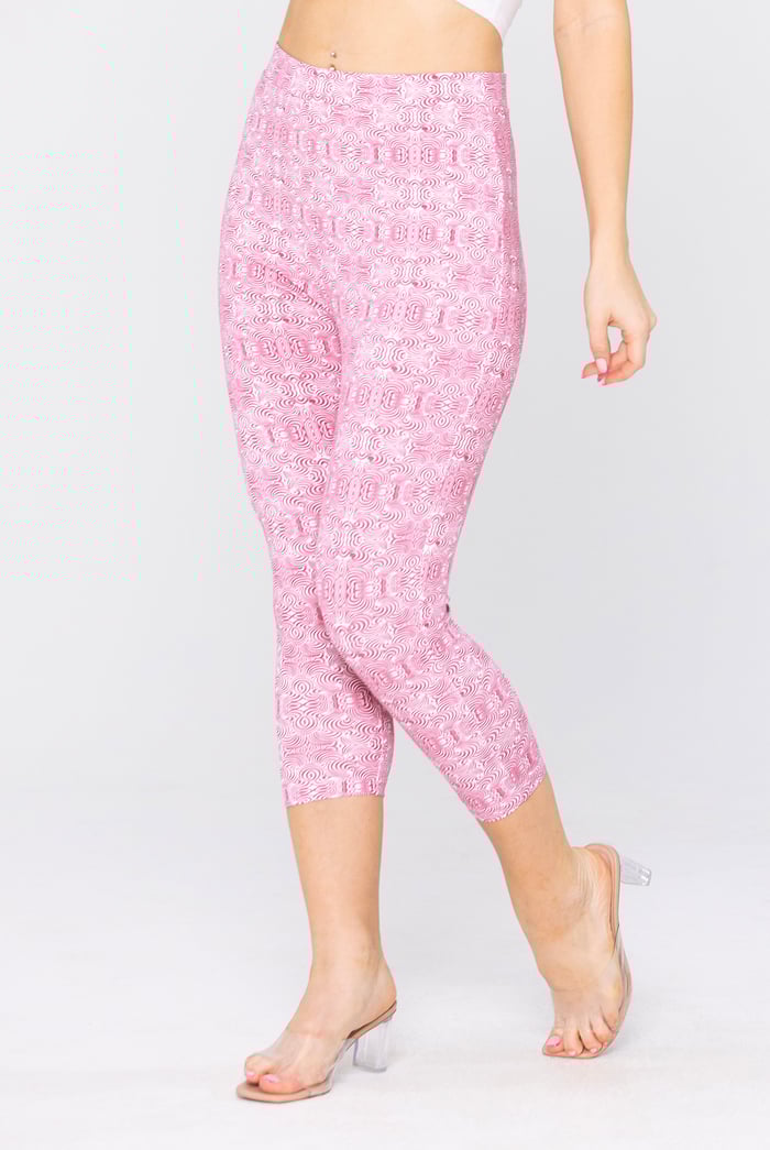 Bee Printed Cropped Leggings