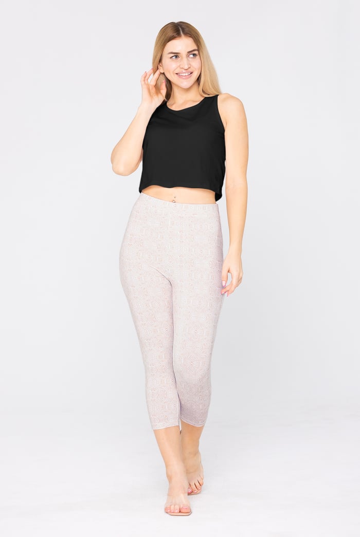 Bee Printed Cropped Leggings
