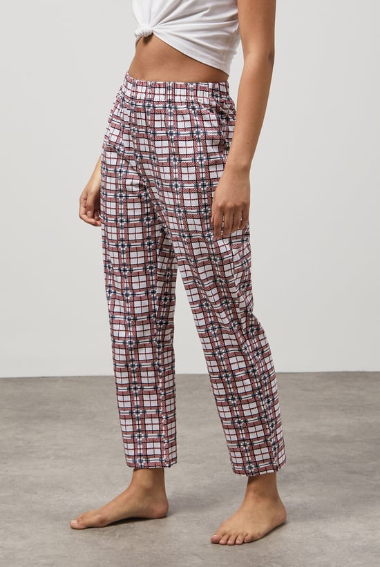 Geo Print Wide Leg Pyjamas