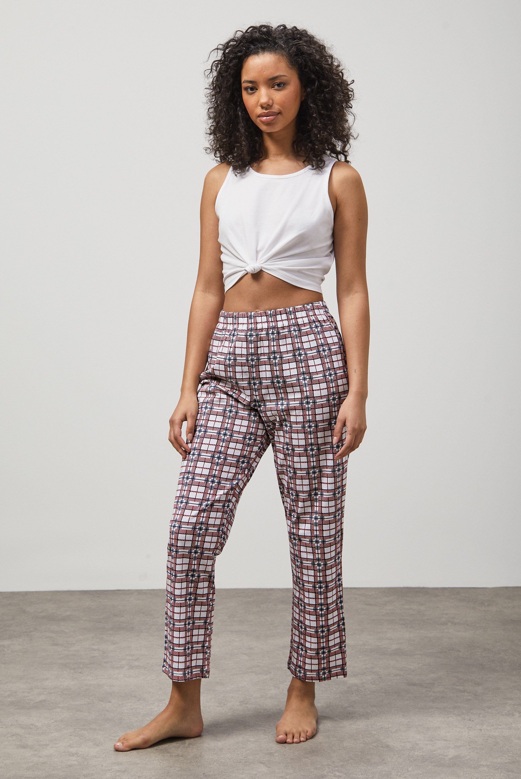 Geo Print Wide Leg Pyjamas