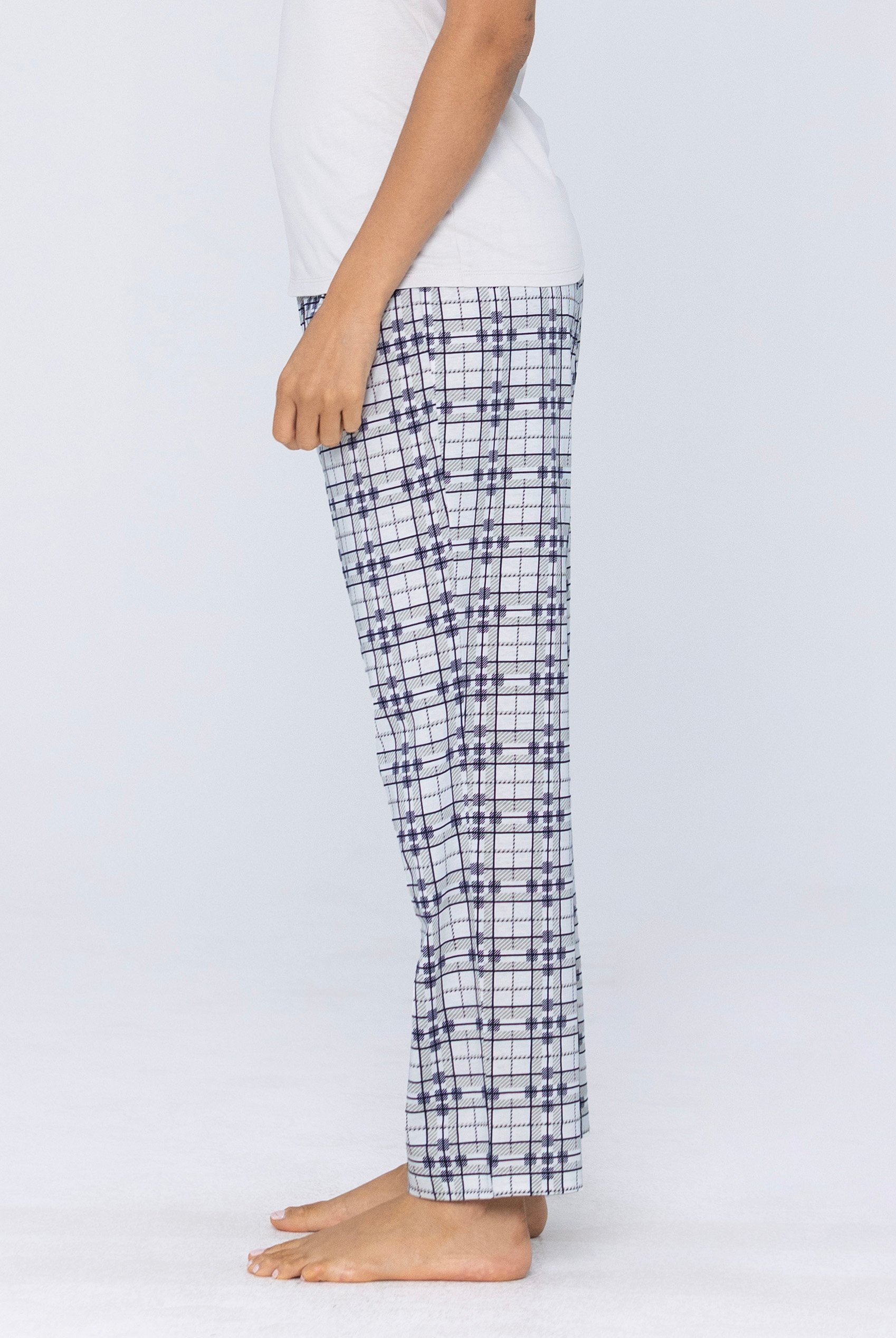 Geo Print Wide Leg Pyjamas