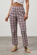 Geo Print Wide Leg Pyjamas