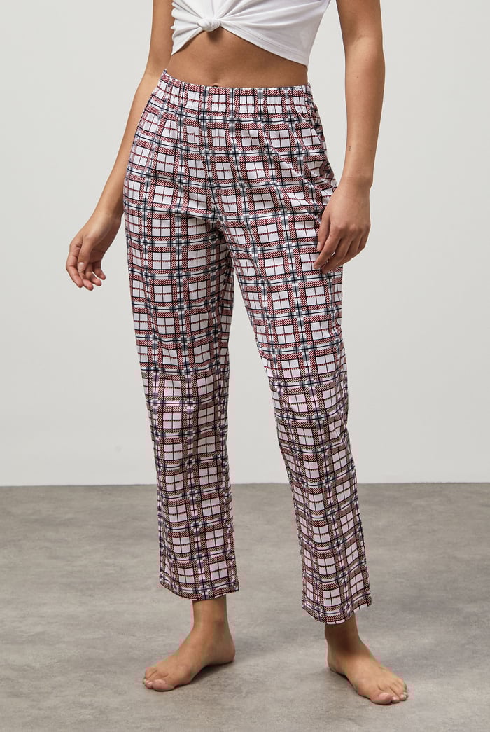 Geo Print Wide Leg Pyjamas
