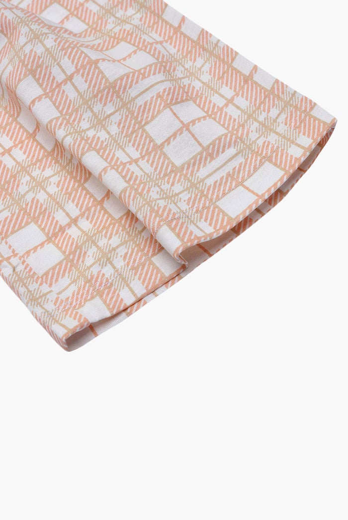 Geo Print Wide Leg Pyjamas