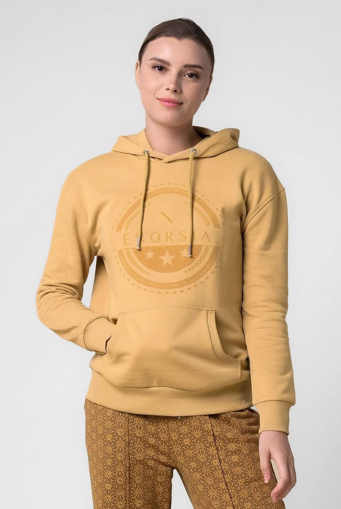 Women Drop Shoulder Printed Hoodie