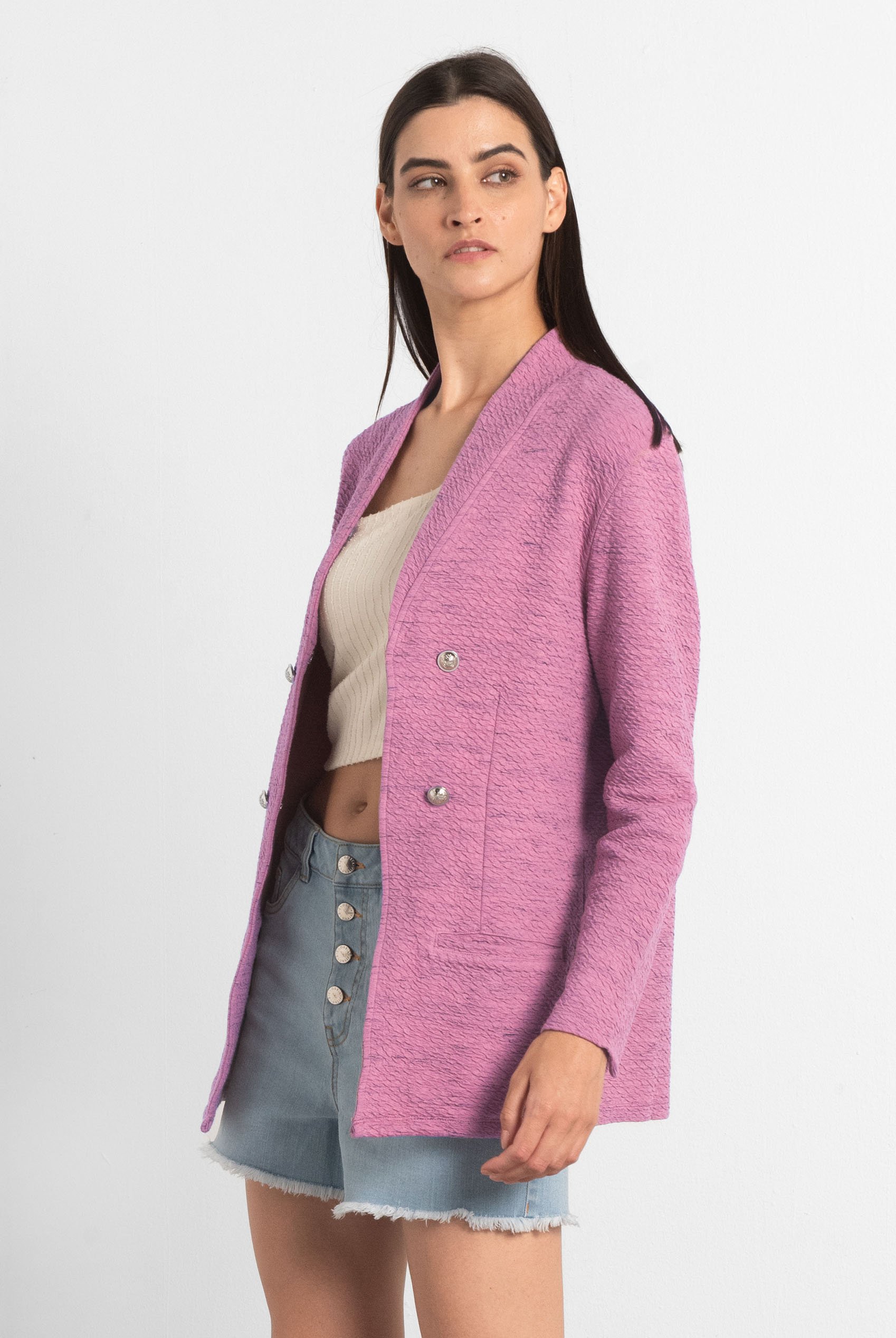 Womens Slim Fit Knit Jacket