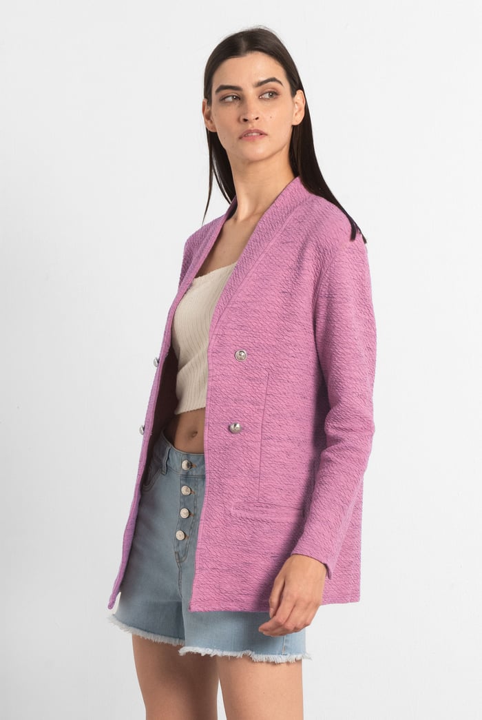 Womens Slim Fit Knit Jacket
