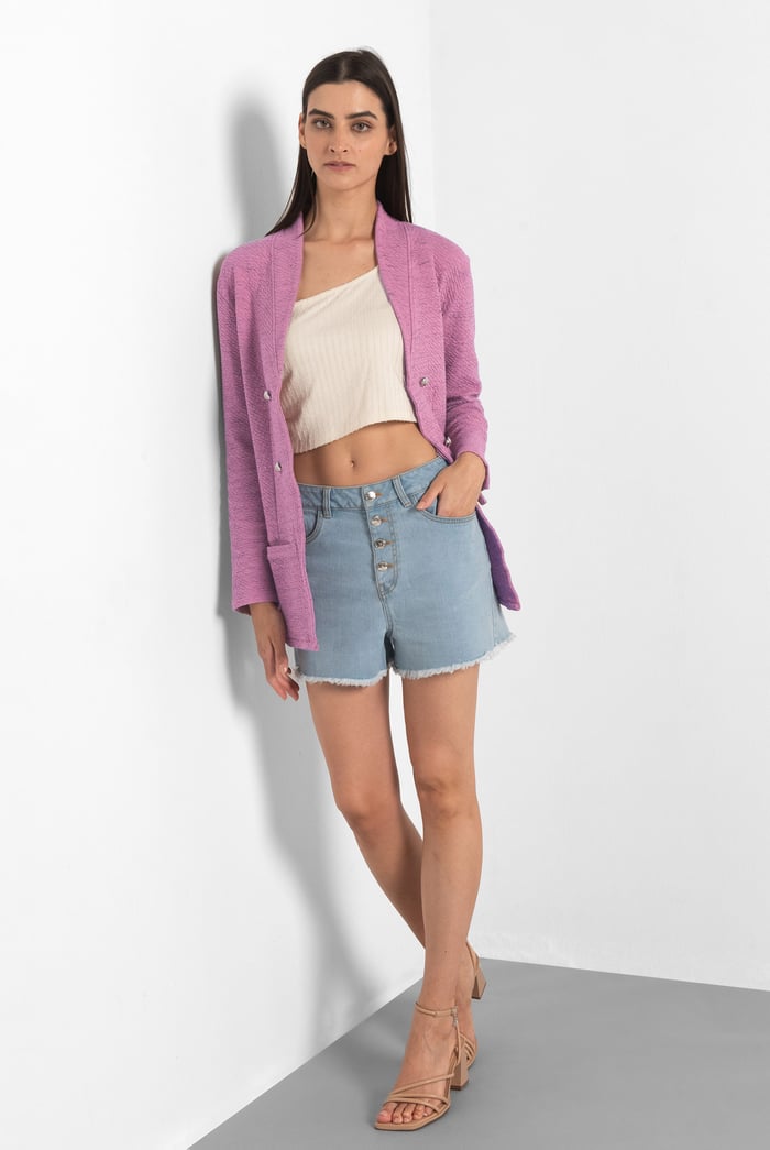 Womens Slim Fit Knit Jacket