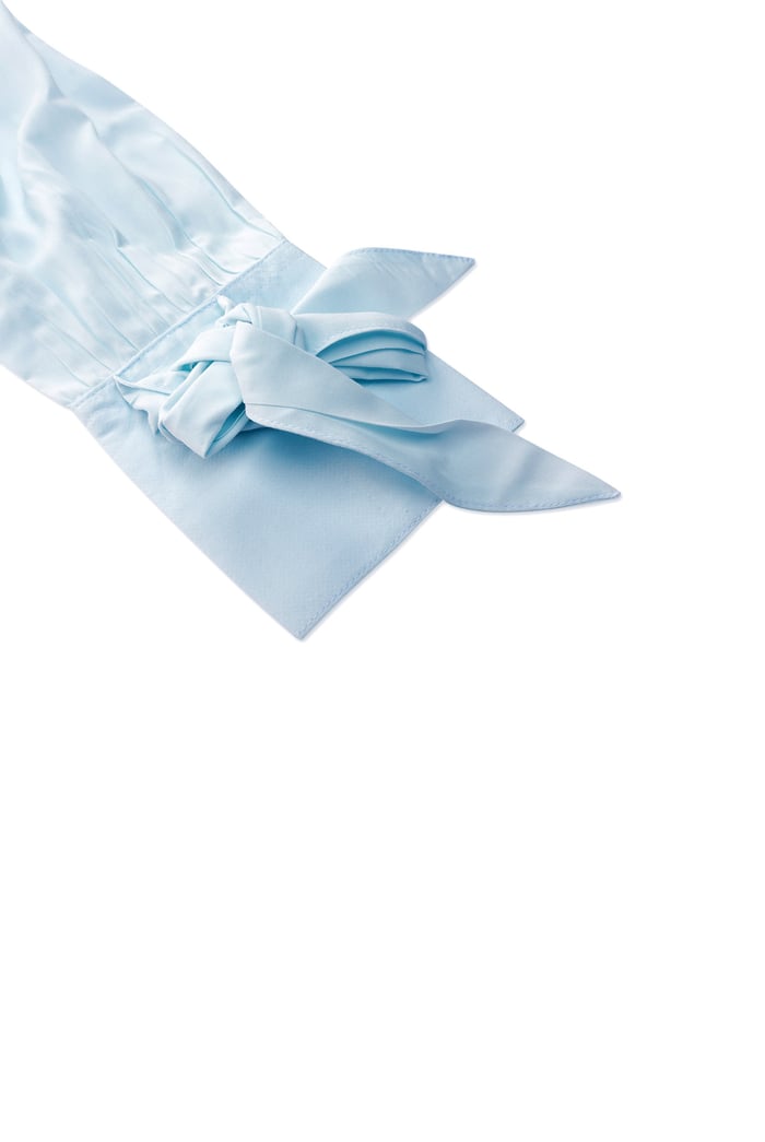 Tie-Cuff LS Viscose Shirt