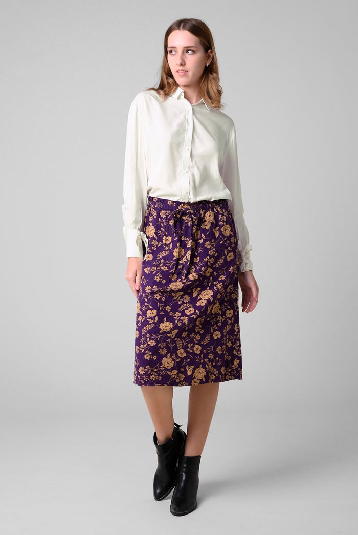 Tie-Cuff LS Viscose Shirt