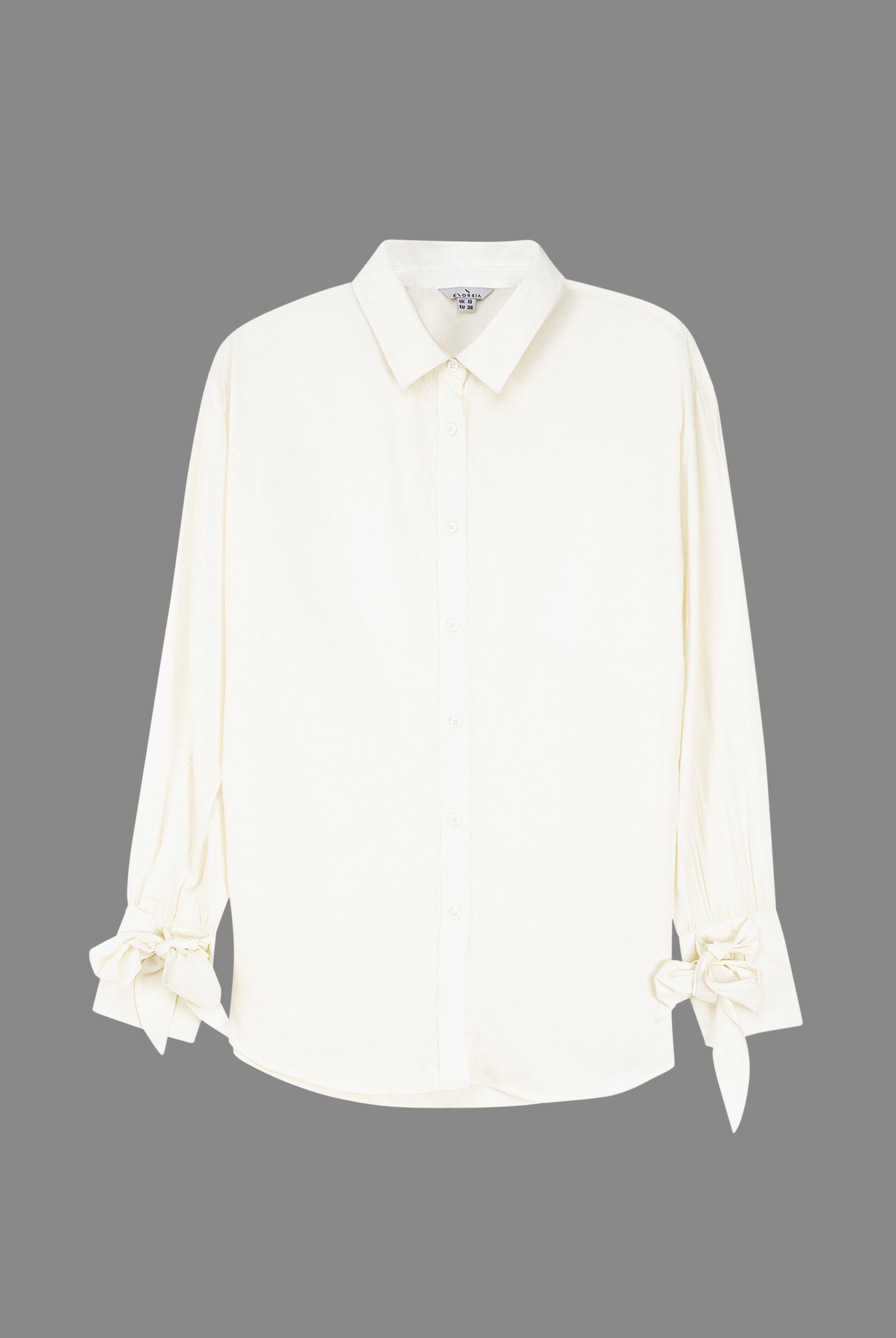 Tie-Cuff LS Viscose Shirt