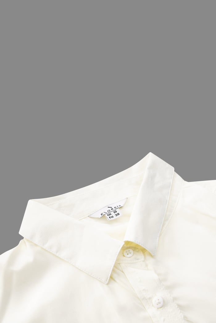 Tie-Cuff LS Viscose Shirt