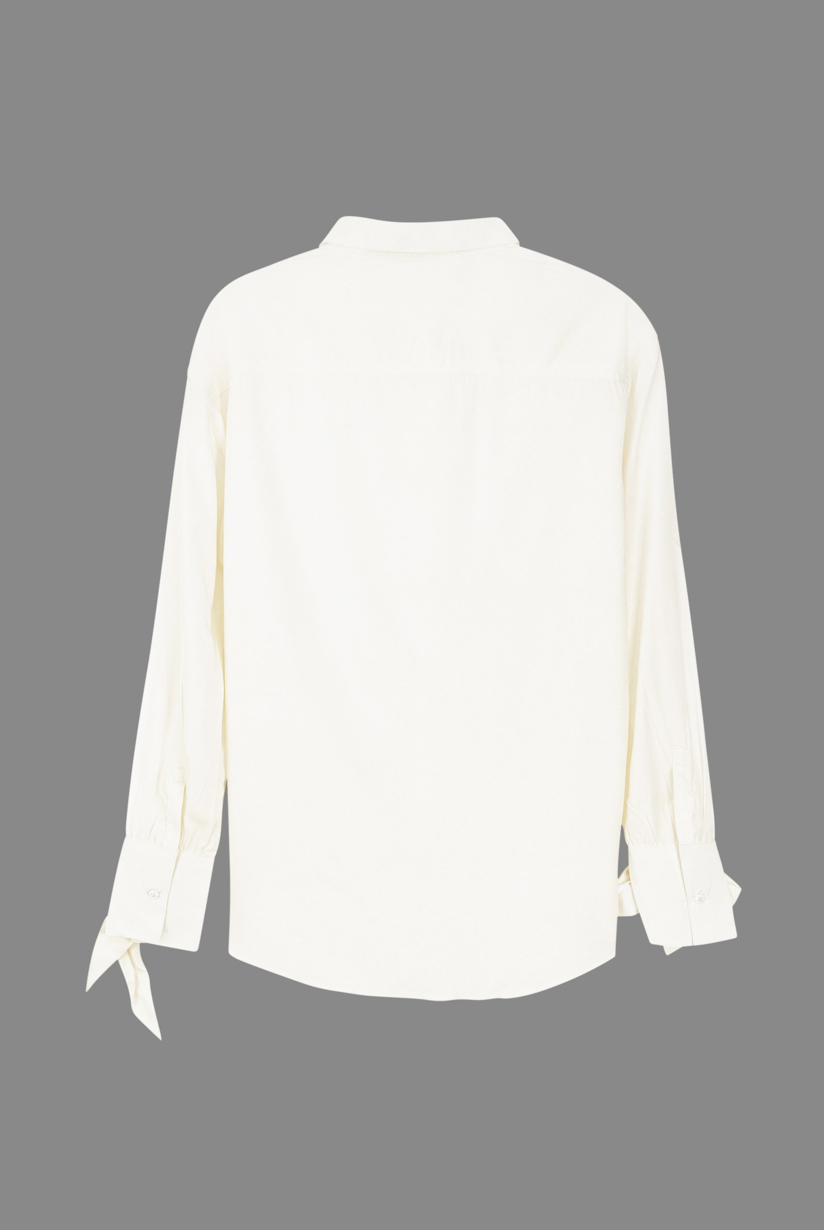 Tie-Cuff LS Viscose Shirt