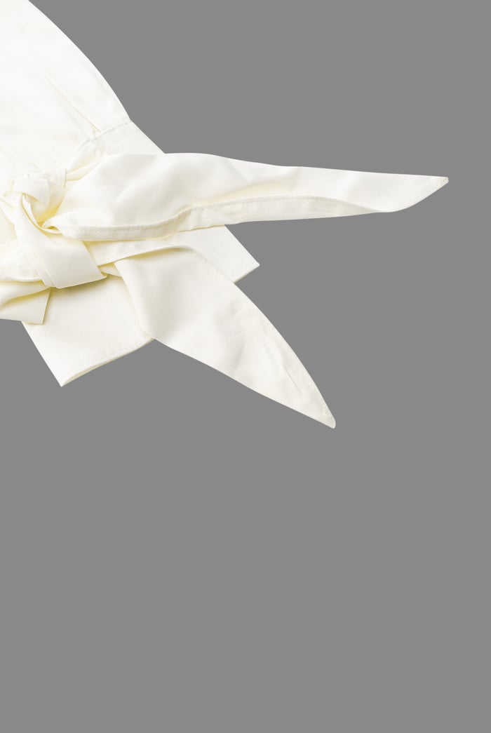 Tie-Cuff LS Viscose Shirt