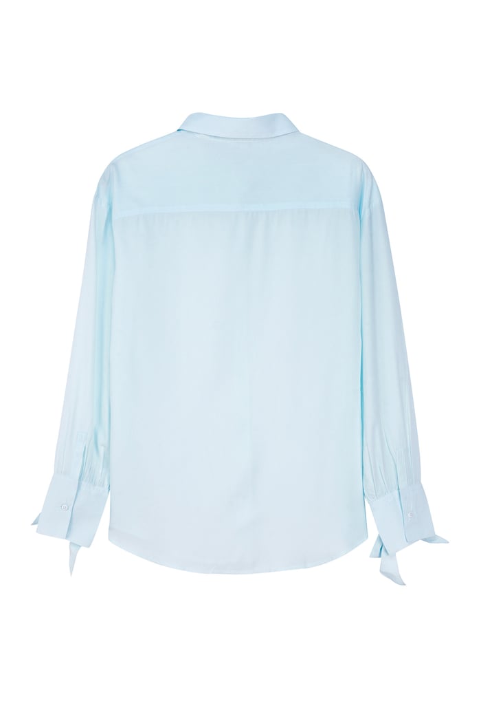 Tie-Cuff LS Viscose Shirt