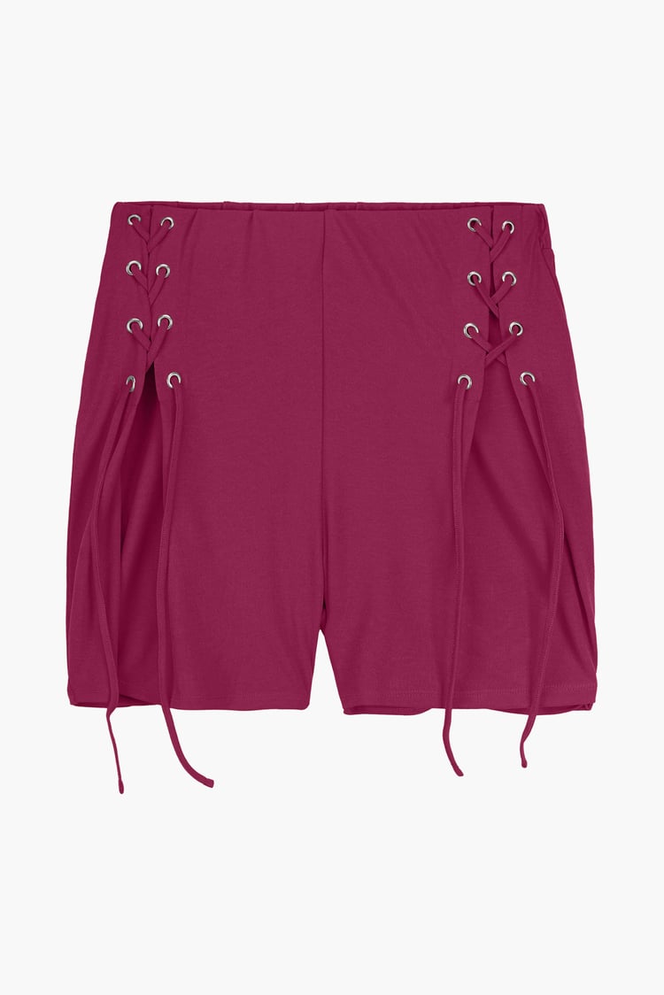 Womens Draw Cord Details Boxy Shorts