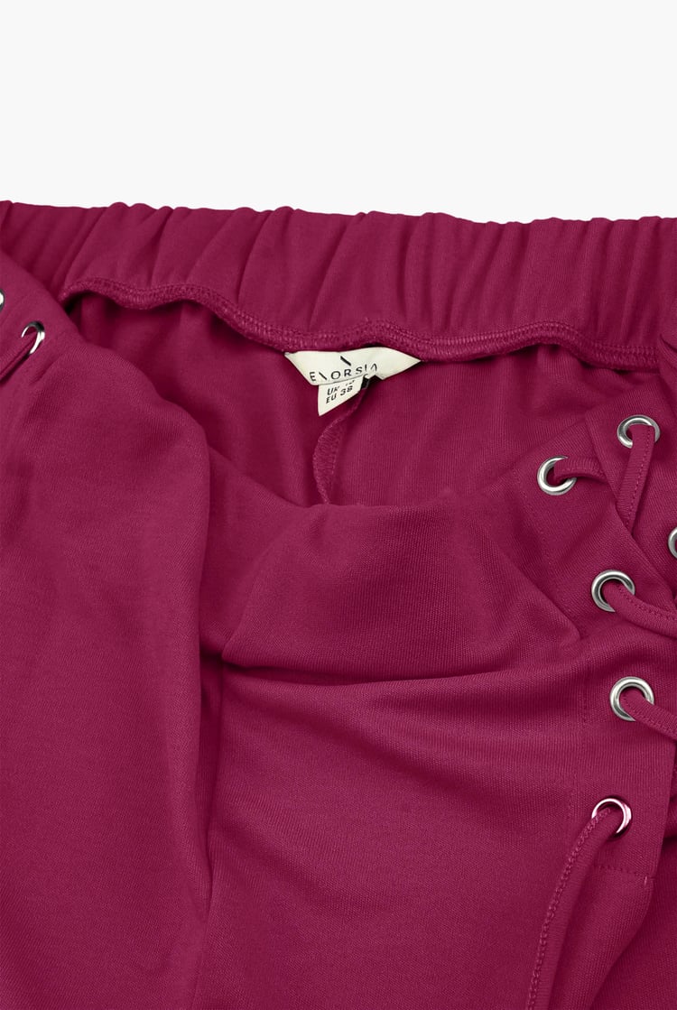 Womens Draw Cord Details Boxy Shorts