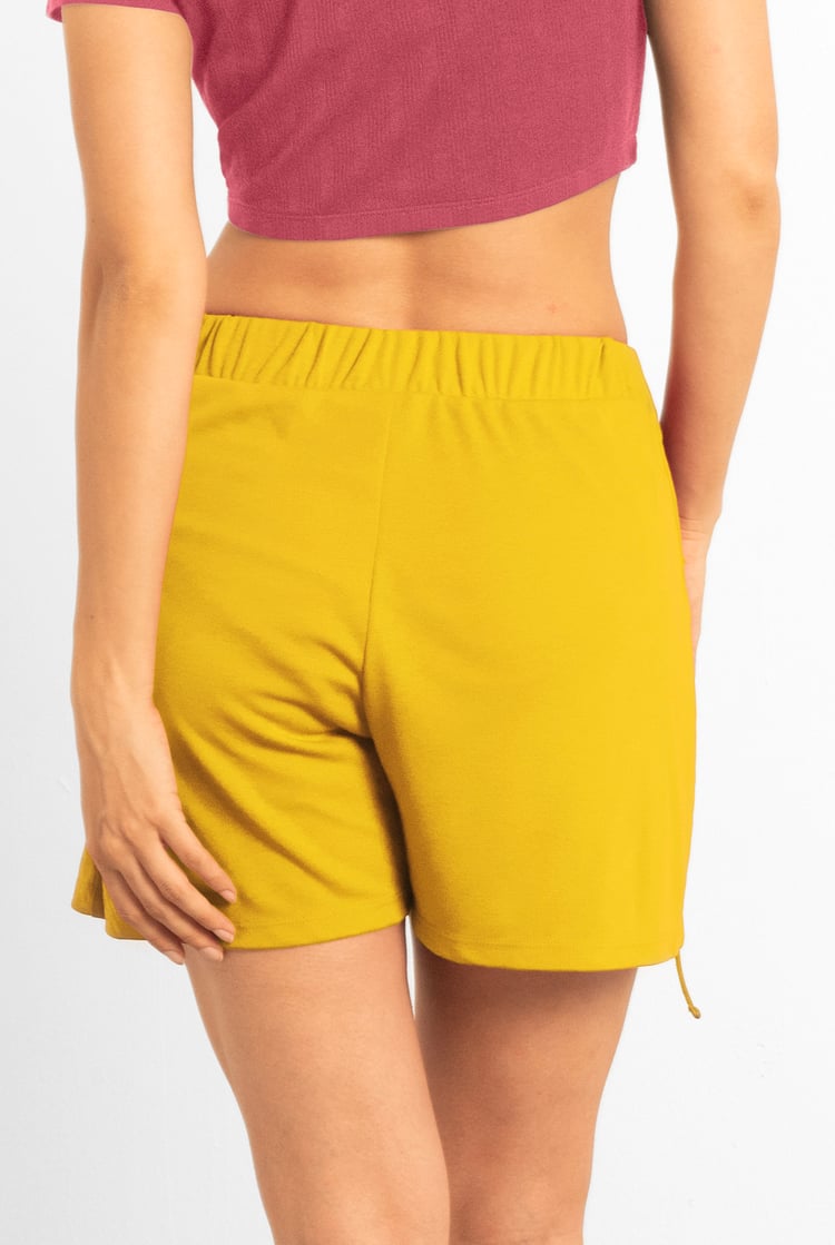 Womens Draw Cord Details Boxy Shorts