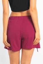 Womens Draw Cord Details Boxy Shorts