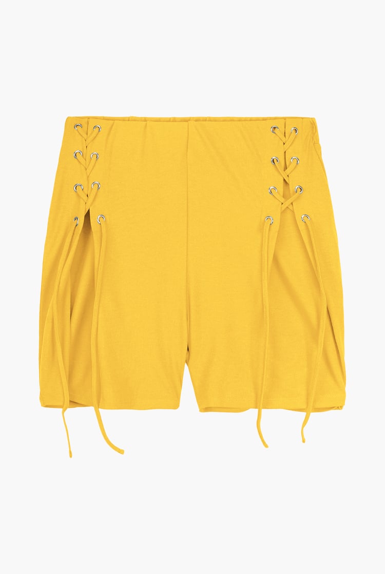 Womens Draw Cord Details Boxy Shorts