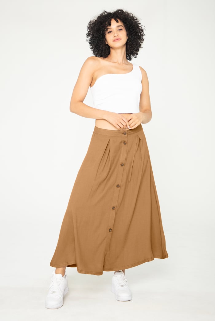 A-Line Front Button Through Skirts