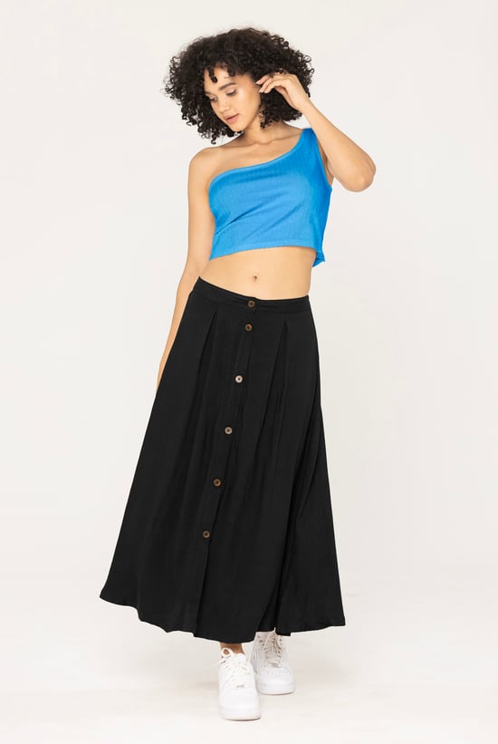 A-Line Front Button Through Skirts