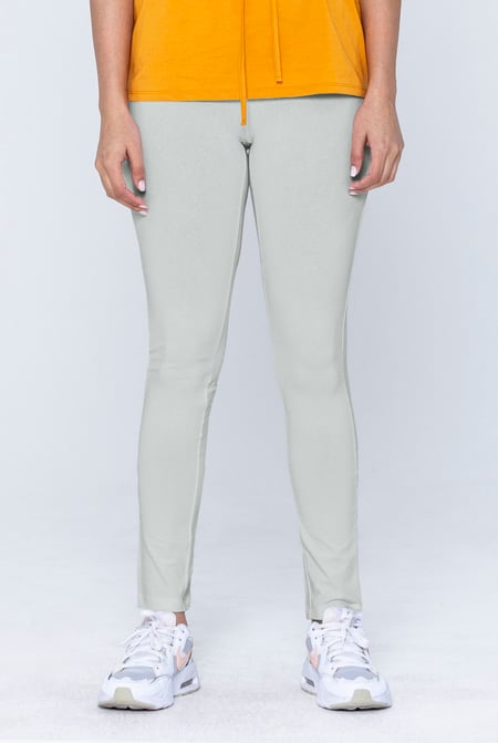 White Full length High Waist Leggings