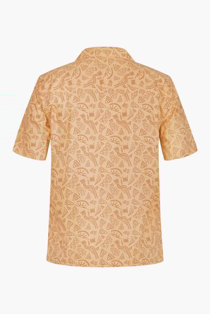 Pencilled Revere Collar Short Sleeve Shirt