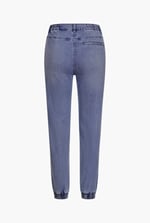 Women’s Zip-Cuff Denim Jogger Pants