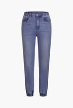 Women’s Zip-Cuff Denim Jogger Pants