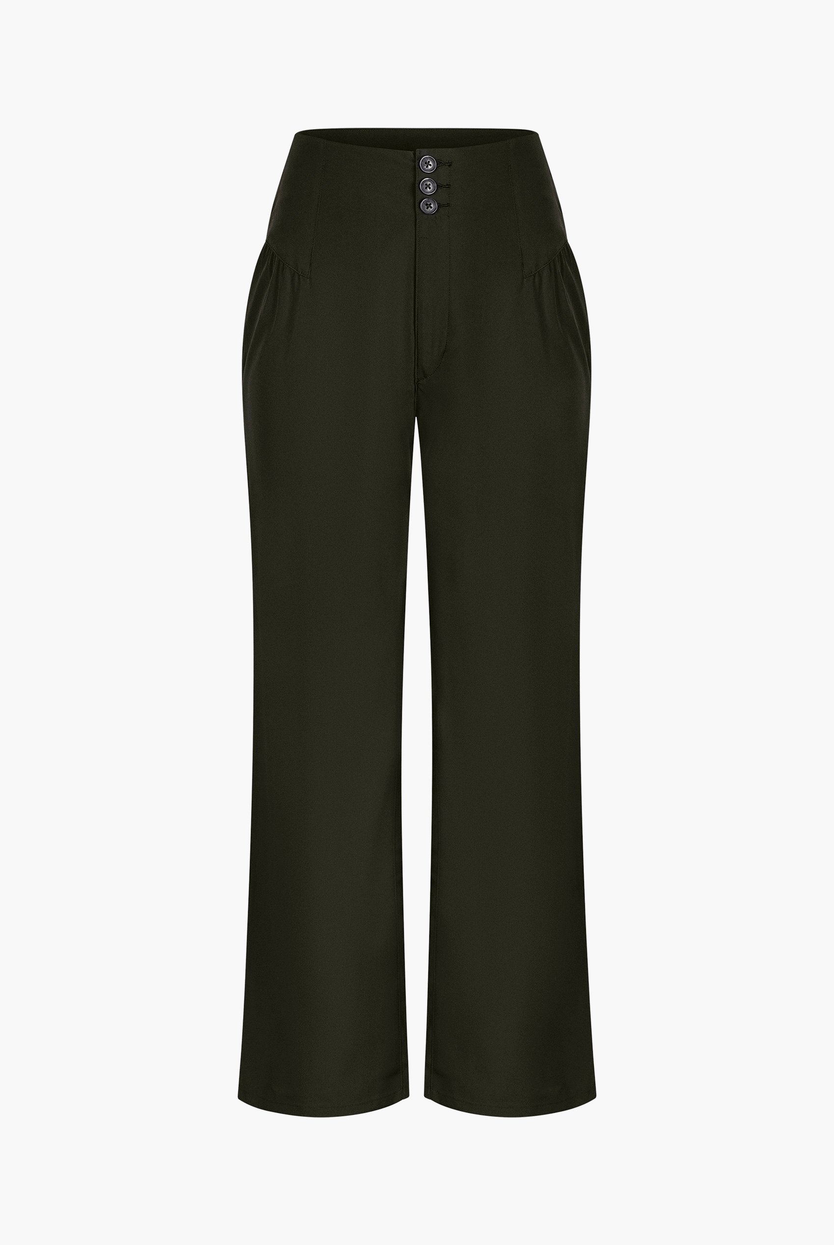 High-Waisted  Stright Leg Trousers