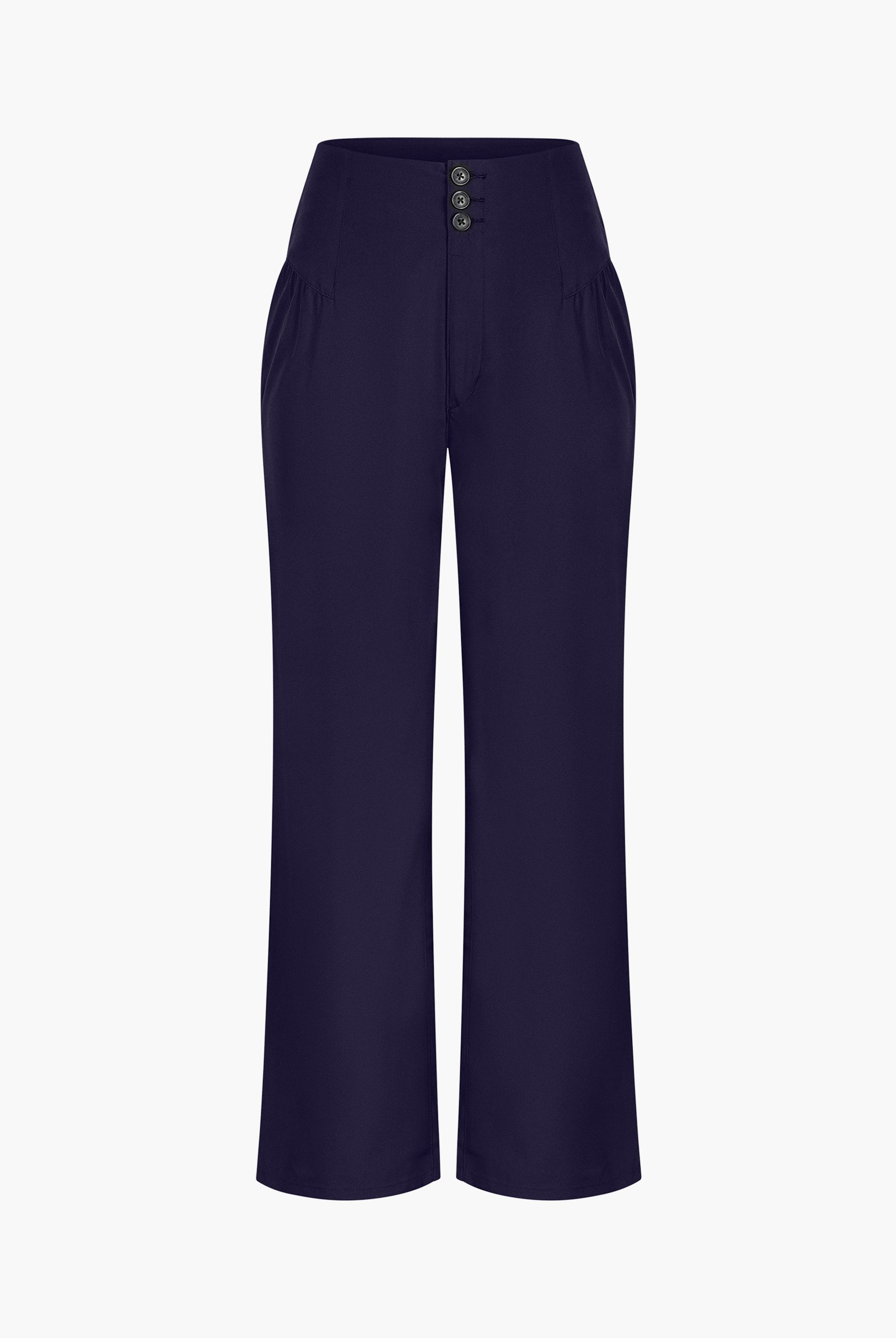 High-Waisted  Stright Leg Trousers