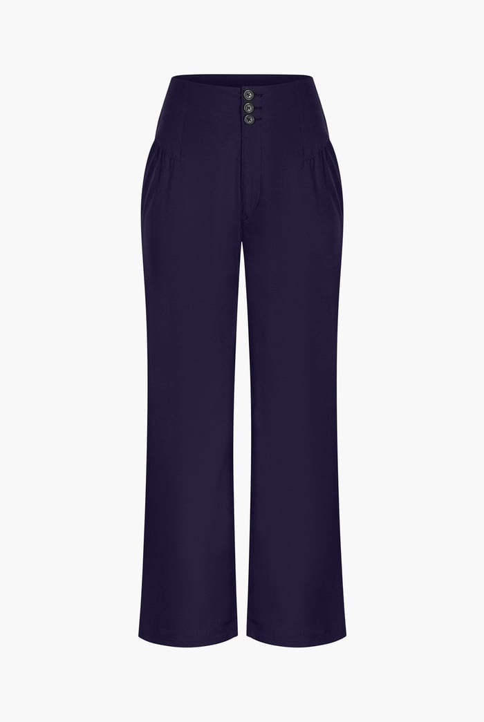 High-Waisted  Stright Leg Trousers