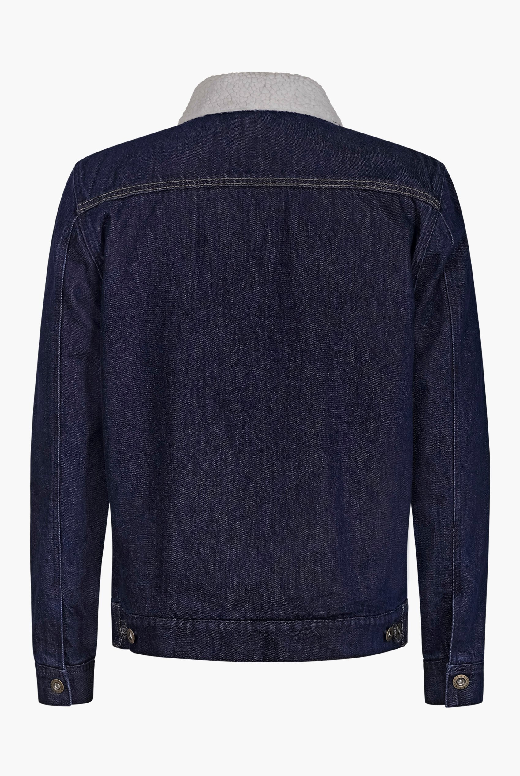 Men's Borg Collar Denim Jacket