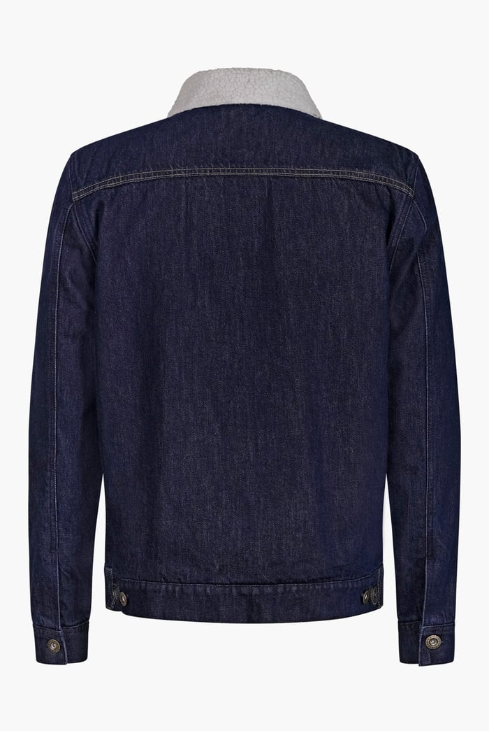 Men's Borg Collar Denim Jacket