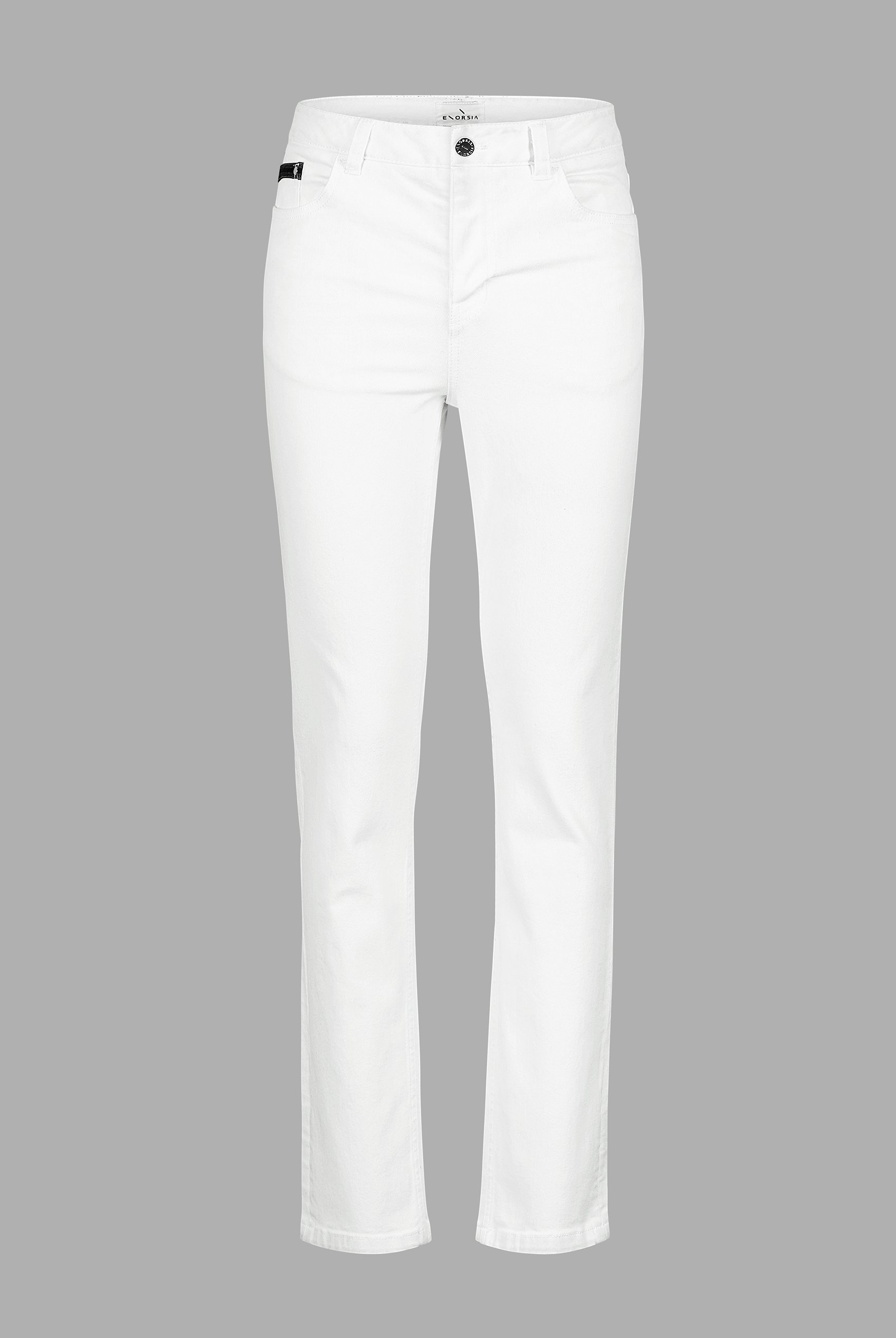 Straight Leg White Jeans
