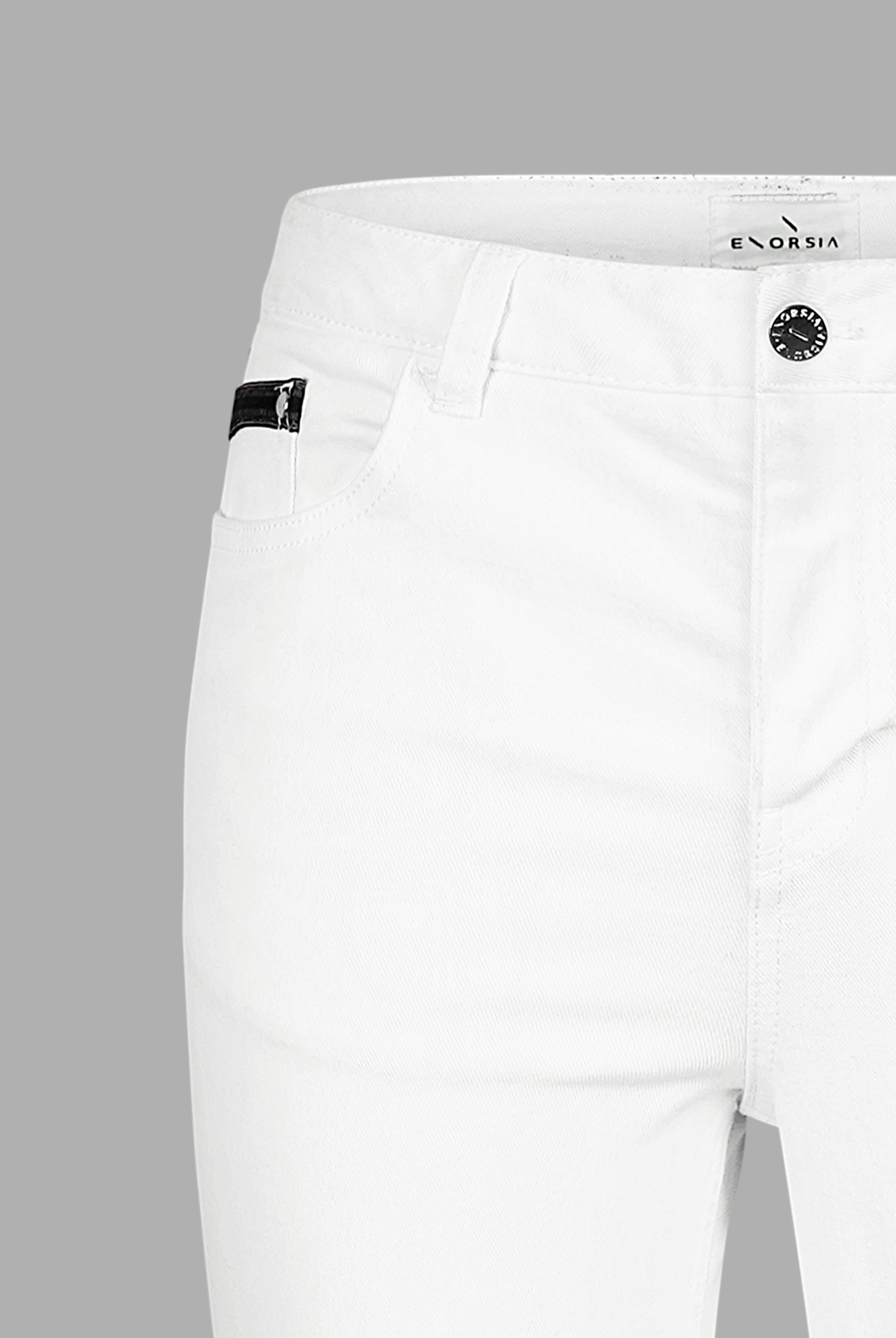 Straight Leg White Jeans