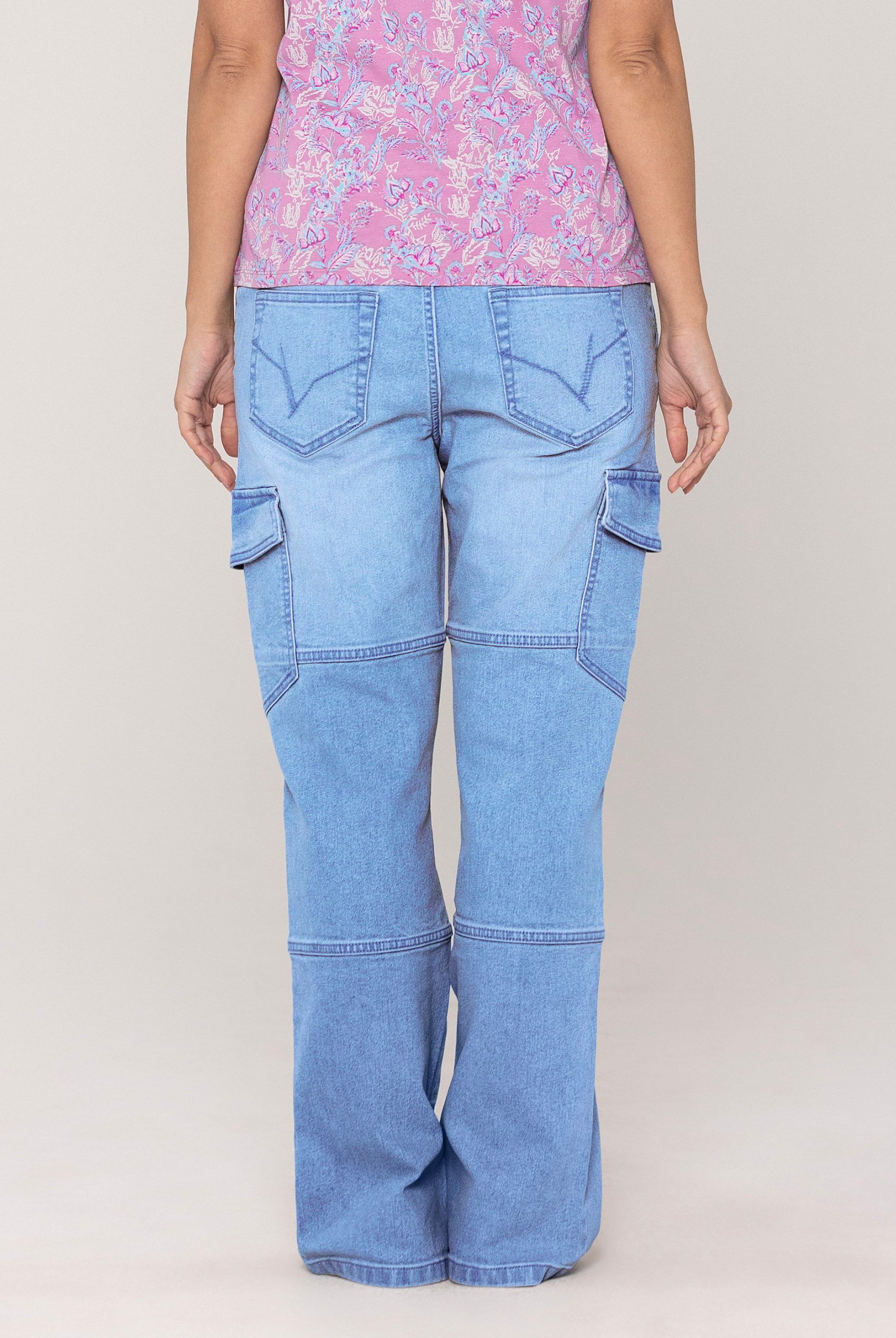 Relaxed Utility Side Slit Jeans