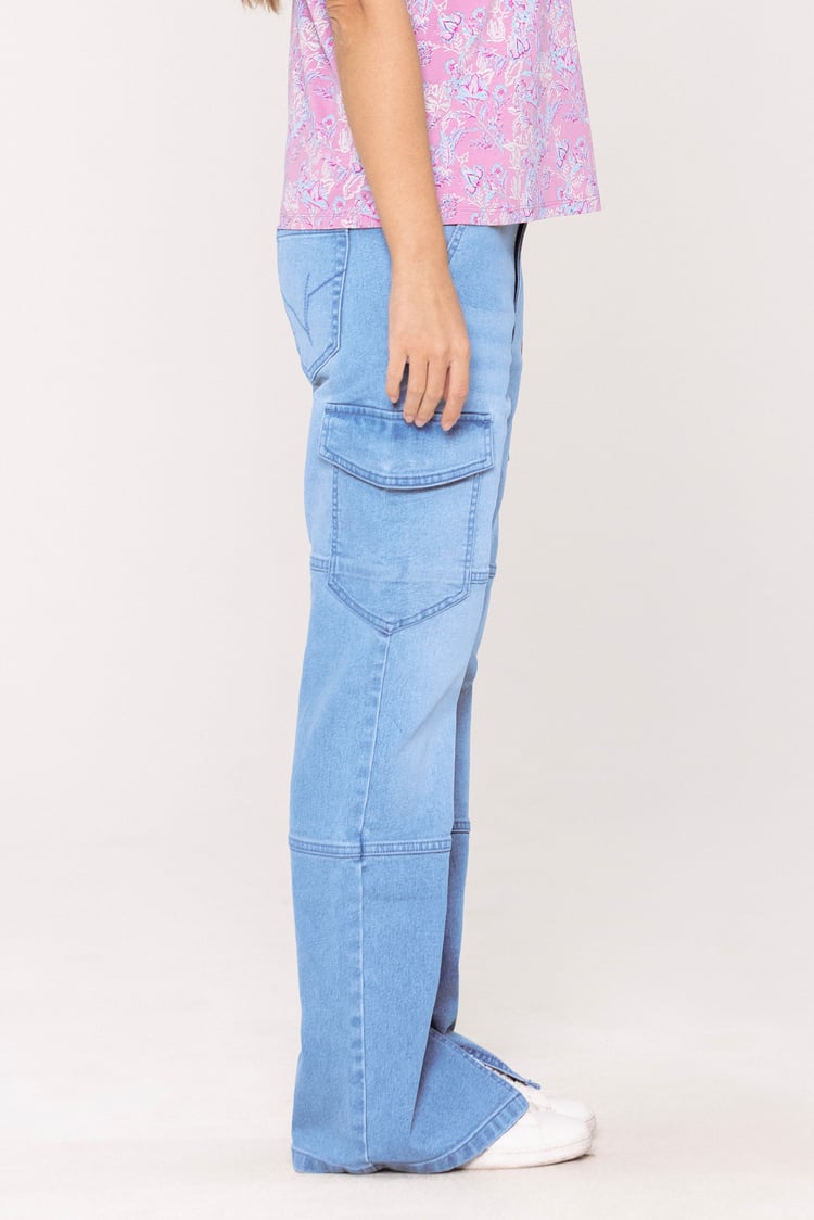 Relaxed Utility Side Slit Jeans