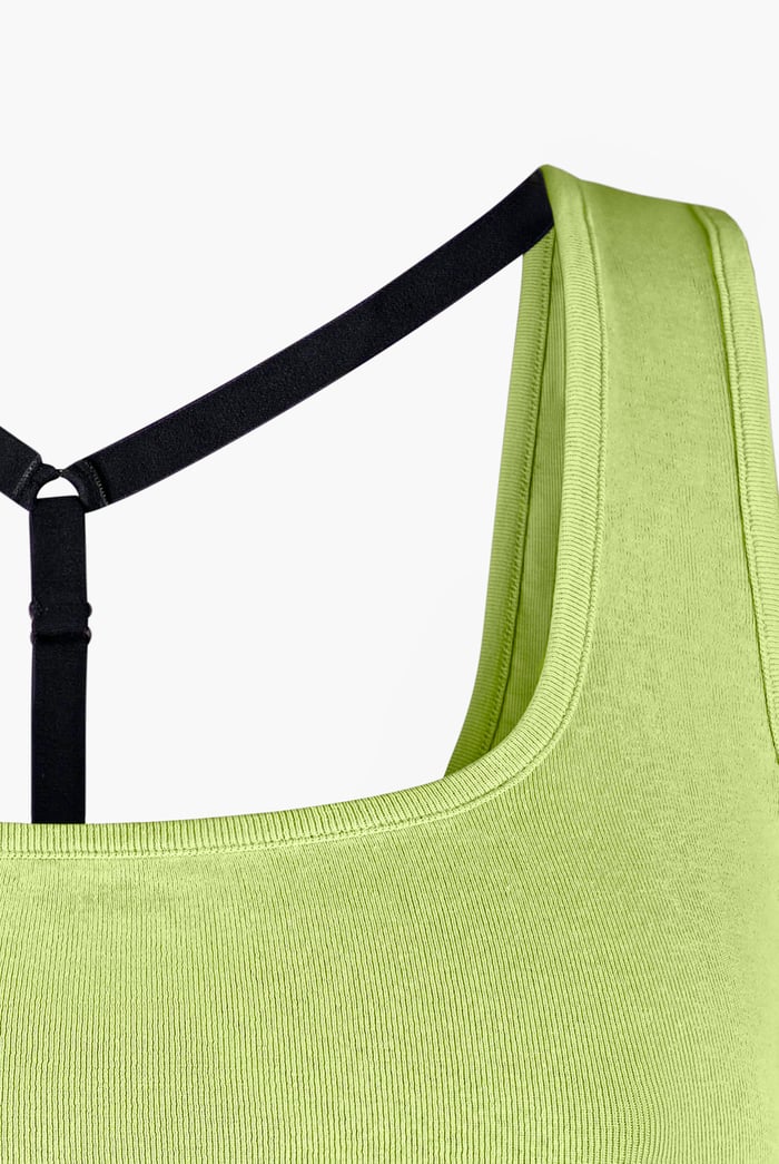 Y Back Body Fitted Cropped Vest
