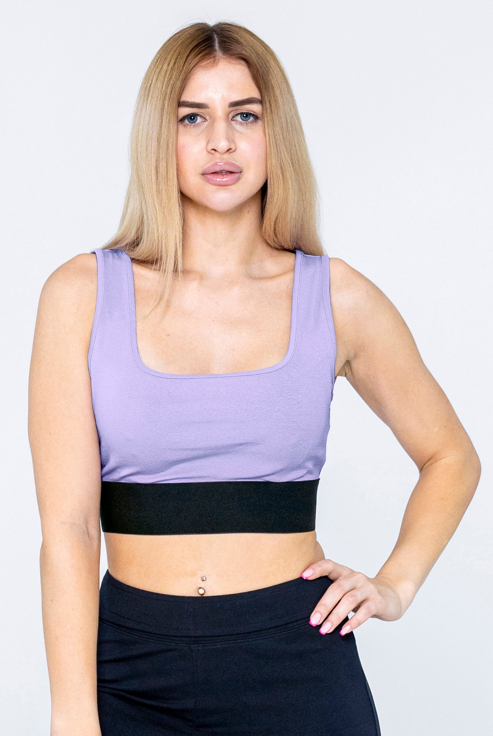 Y Back Body Fitted Cropped Vest