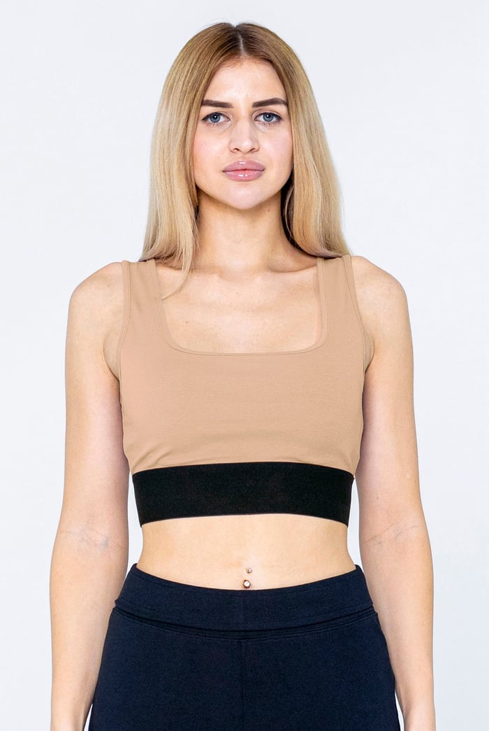 Y Back Body Fitted Cropped Vest